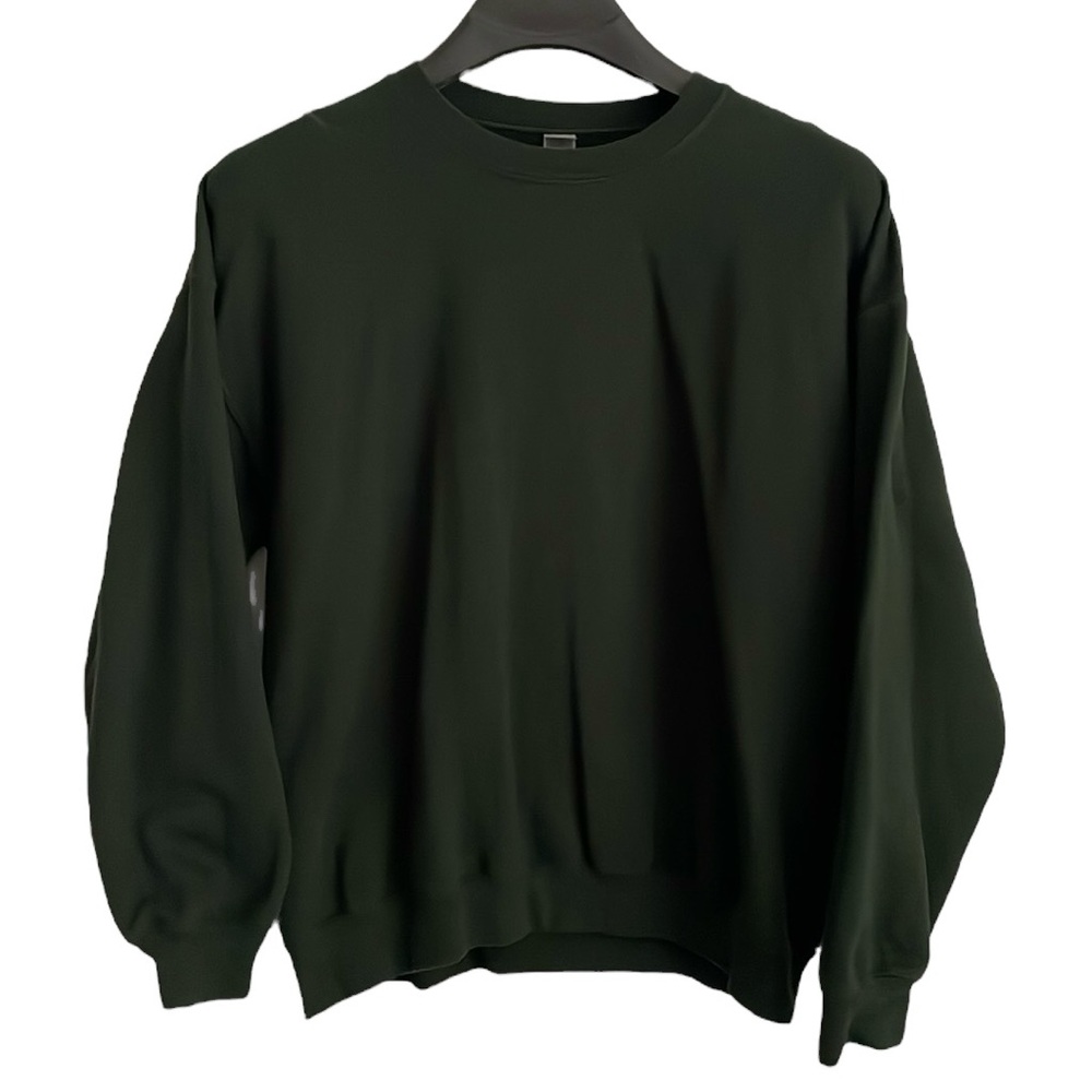 Gildan heavy blend men’s size XL forest green crewneck long sleeve sweatshirt